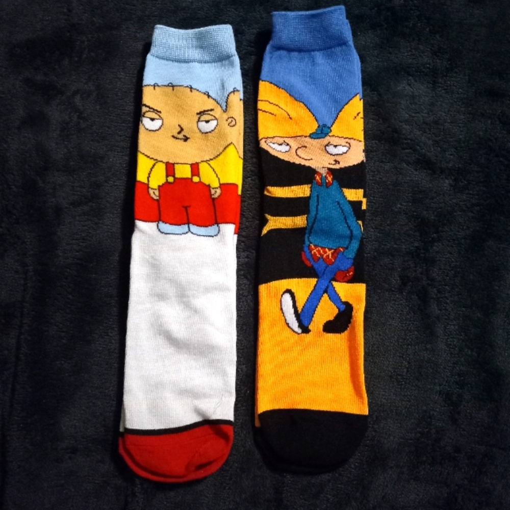 NWT 2 PAIR CARTOON SOCKS